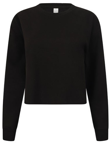 S-SK515-Womens Cropped Slounge Sweat